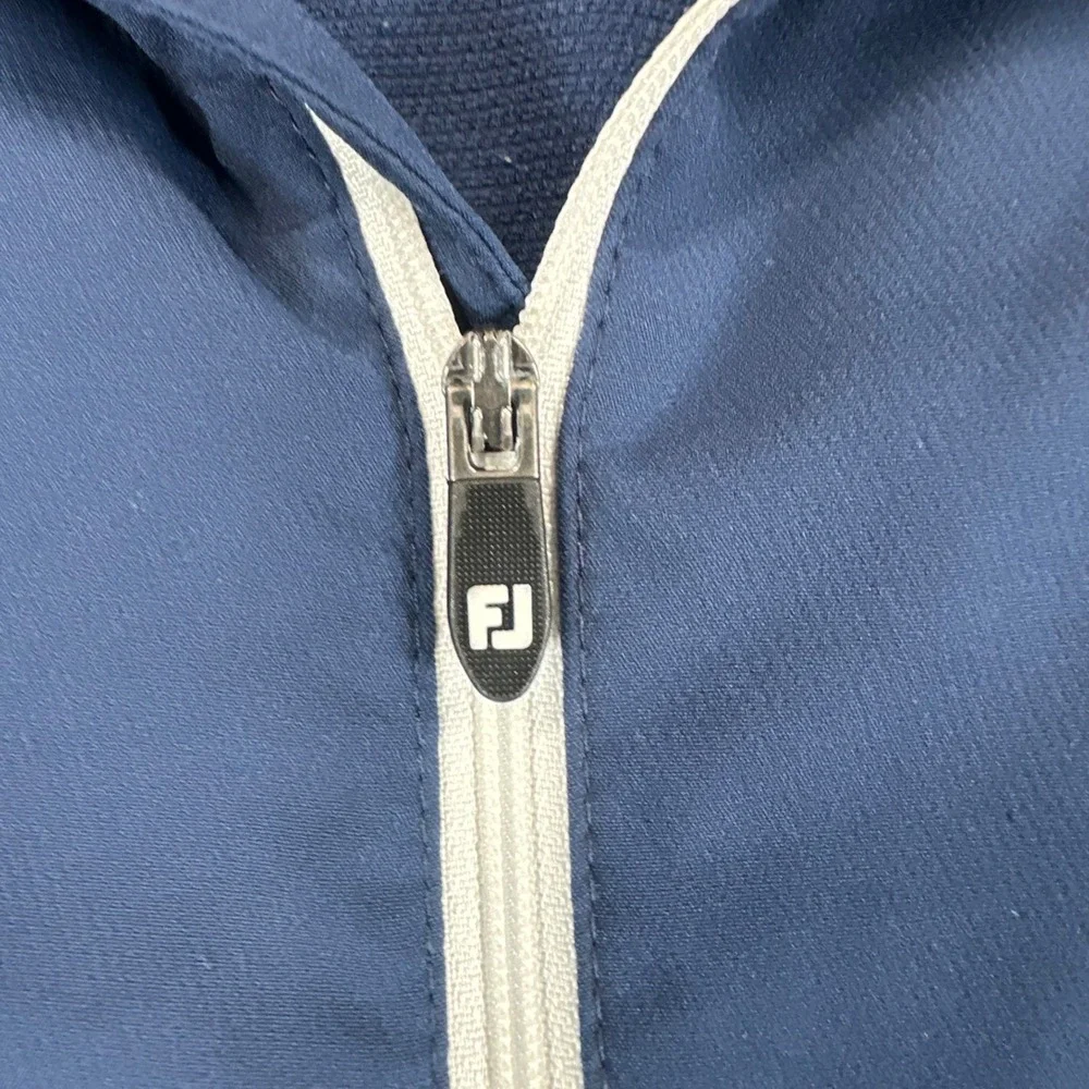 FootJoy 1/4 Zip Golf Pullover Mens Navy Blue Large Navy Blue Performance Jacket